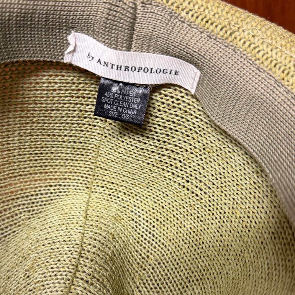 Anthropologie Green Straw Hat - Picture 3 of 3